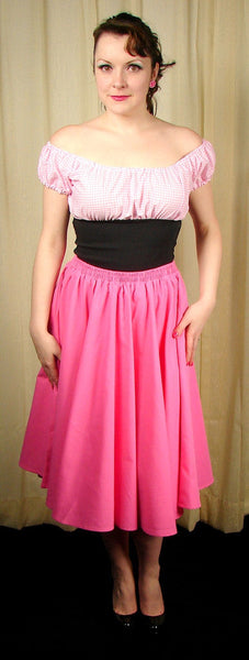 Pink Full Circle Skirt Cats Like Us