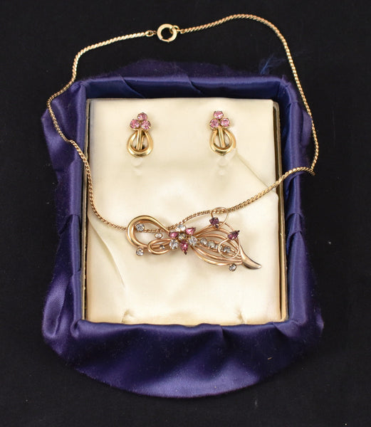 Pink Rhinestone Pendant Box Set Cats Like Us