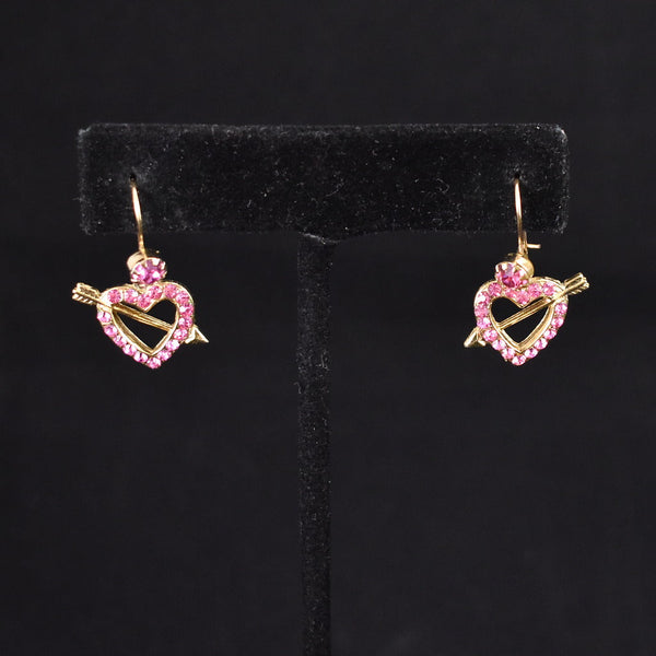 Pink Vday Heart Vintage Earrings Cats Like Us