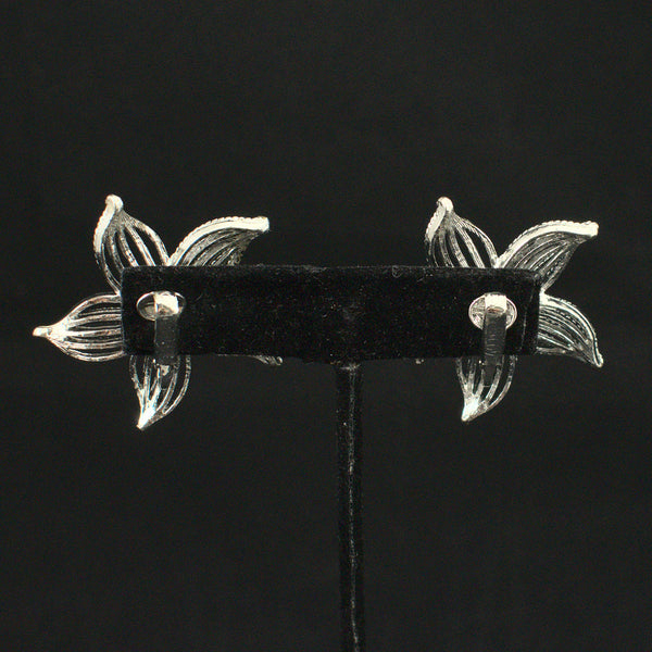 Pinwheel Flower & Pearl Vintage Earring Cats Like Us