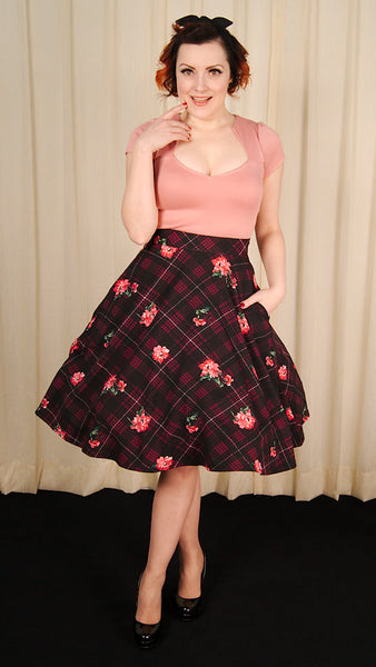 Plaid on Parade Swing Skirt Cats Like Us