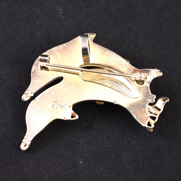 Pod of Dolphins Brooch Pendant Cats Like Us