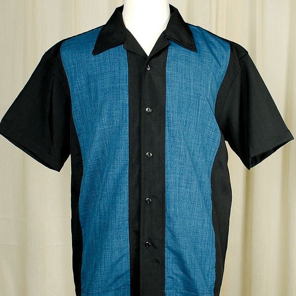 Pop Check Blue Panel Shirt Cats Like Us