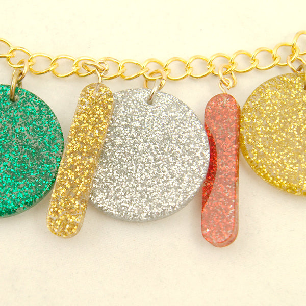 Pop Glitter Charm Bracelet Cats Like Us