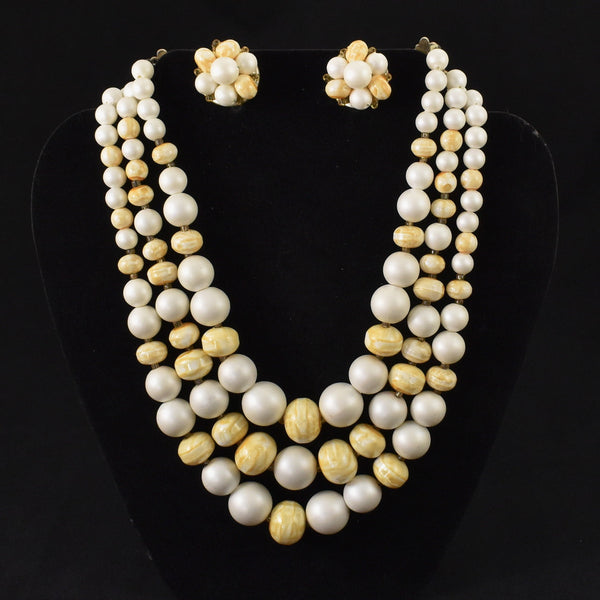 Popcorn Bead Necklace Set Cats Like Us
