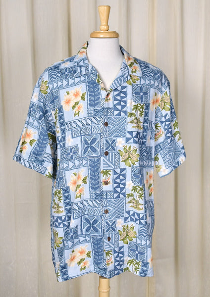 Powder Blue Barkcloth Shirt Cats Like Us