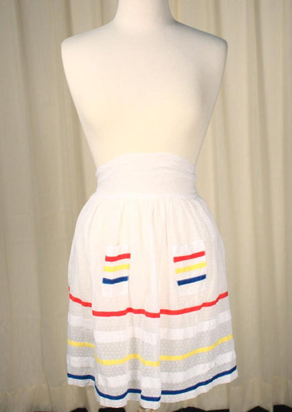 Primary Sheer Swiss Dot Apron Cats Like Us