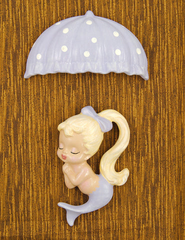 Purple Blonde Umbrella Mermaid Cats Like Us