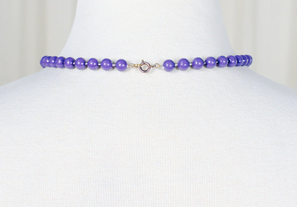 Purple Single Bead Necklace Cats Like Us