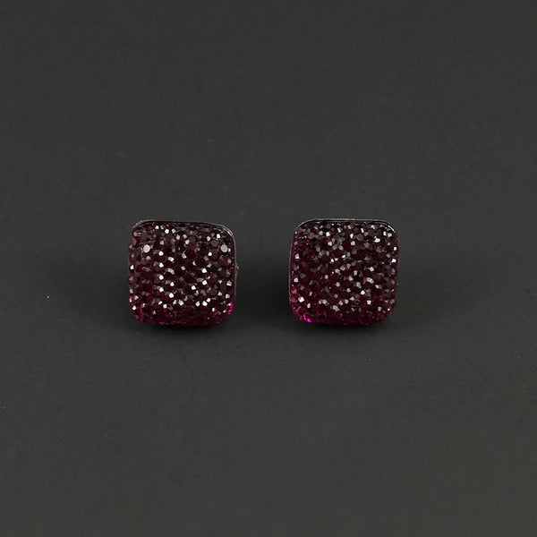 Raspberry Sparkle Earrings Cats Like Us