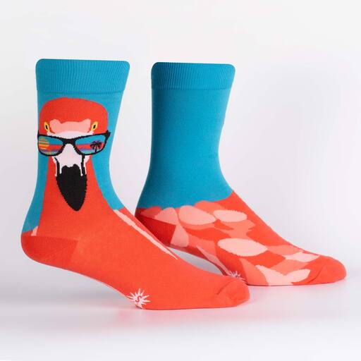 Ready to Flamingle Crew Socks Cats Like Us