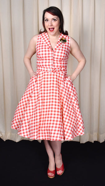 Red Gingham Jani Shirt Dress Cats Like Us