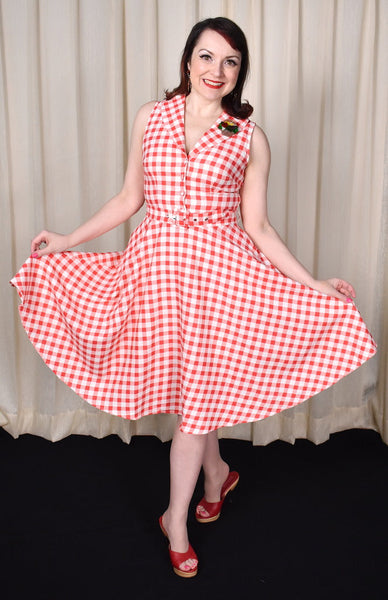 Red Gingham Jani Shirt Dress Cats Like Us