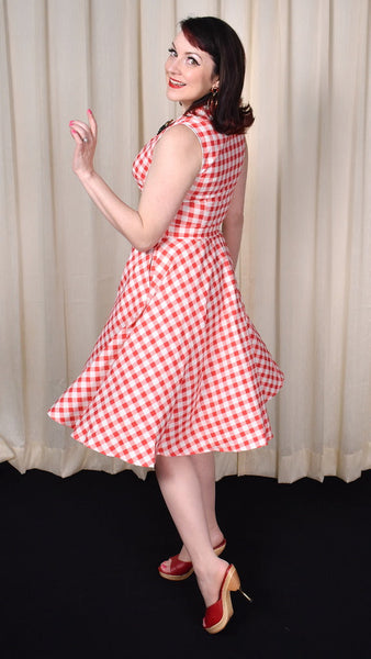 Red Gingham Jani Shirt Dress Cats Like Us