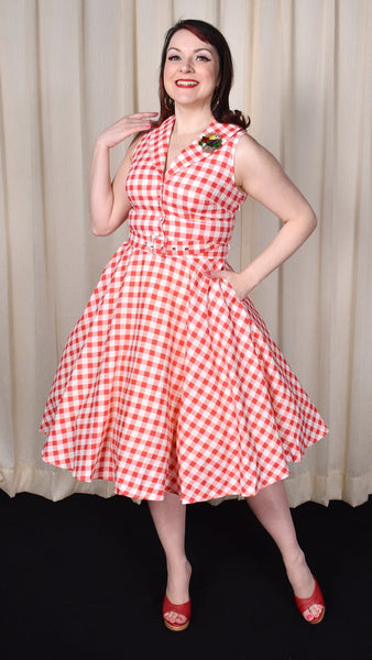 Red Gingham Jani Shirt Dress Cats Like Us