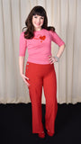 VooDoo Vixen Red Heart High Waisted Pants