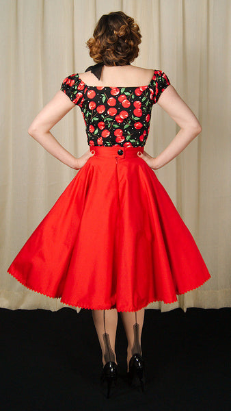 Red Kitty Proper Circle Skirt Cats Like Us