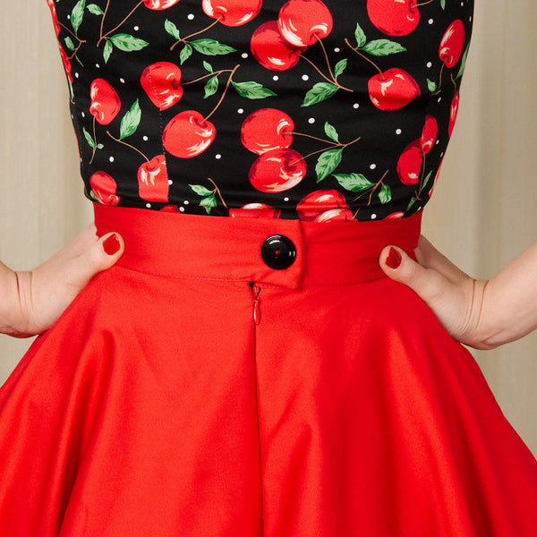 Red Kitty Proper Circle Skirt Cats Like Us