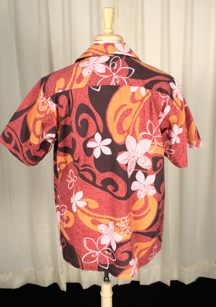 Red & Orange Aloha Shirt Cats Like Us