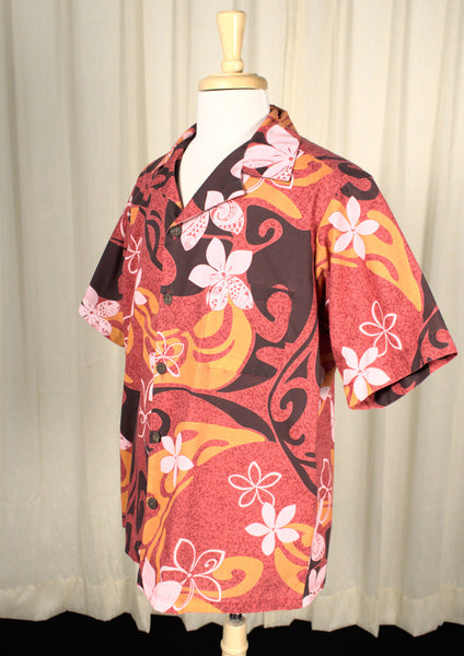 Red & Orange Aloha Shirt Cats Like Us