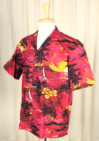 Red Palm Tree Sunset Shirt Cats Like Us