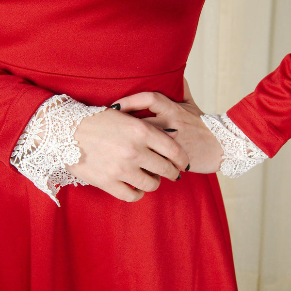 Red Ricci Lace Dress Cats Like Us