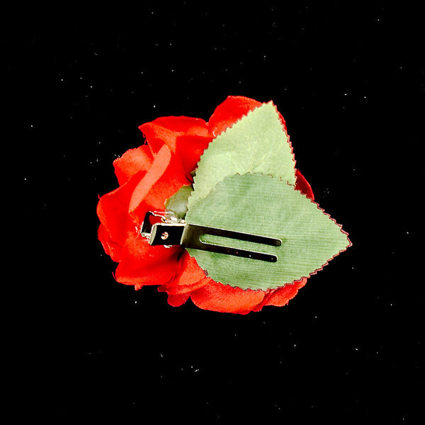 Red Triple Roses Hair Flower Cats Like Us