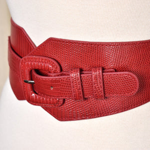 Red Wide Buckle Belt Cats Like Us