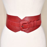 Cats Like Us Red Wide Buckle Belt