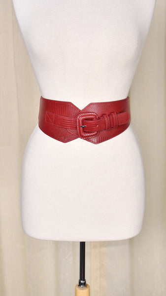Red Wide Buckle Belt Cats Like Us
