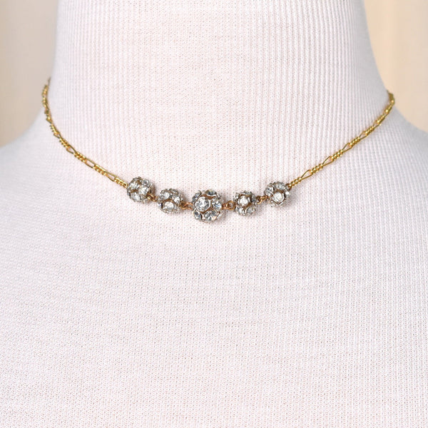 Rhinestone Ball Necklace Set Cats Like Us