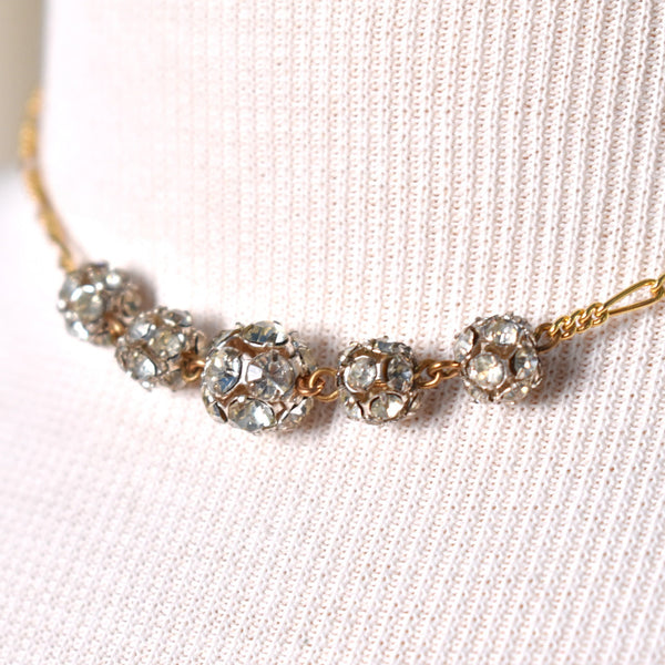 Rhinestone Ball Necklace Set Cats Like Us