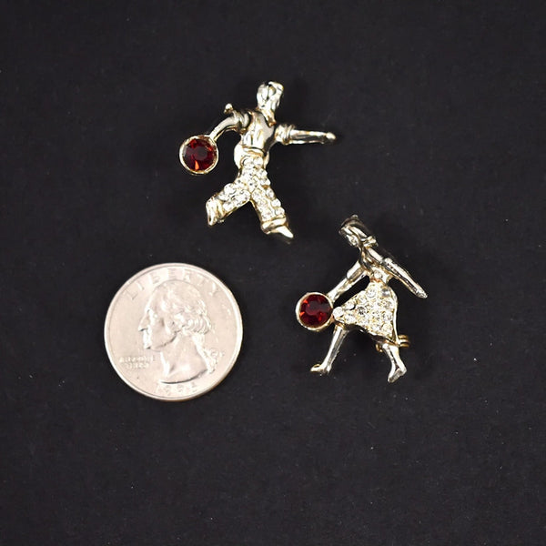 Rhinestone Bowler Scatter Pins Cats Like Us