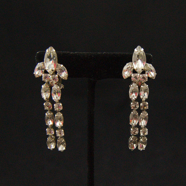 Rhinestone Dangling Earrings Cats Like Us