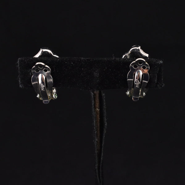 Rhinestone Flower Jomaz Earrings Cats Like Us