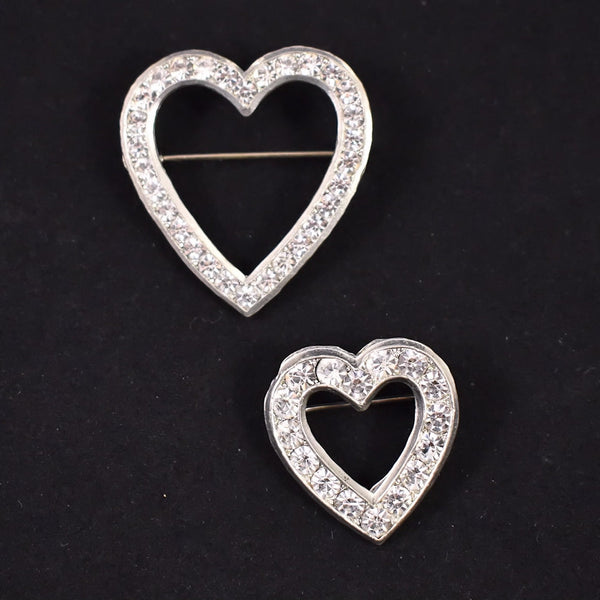 Rhinestone Heart Scatter Pins Cats Like Us