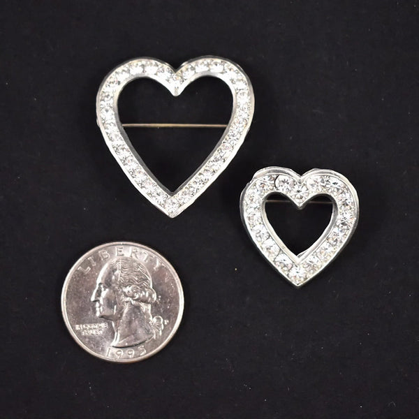 Rhinestone Heart Scatter Pins Cats Like Us