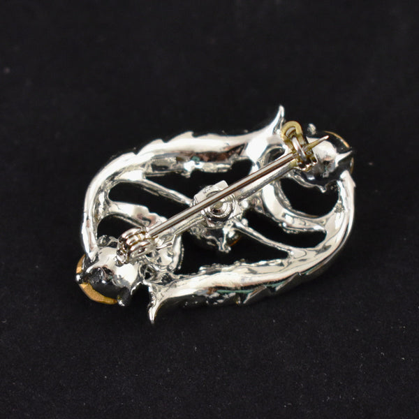 Rhinestone Leaf Jewelry Set Cats Like Us