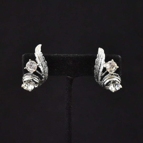 Rhinestone Leaf Jewelry Set Cats Like Us