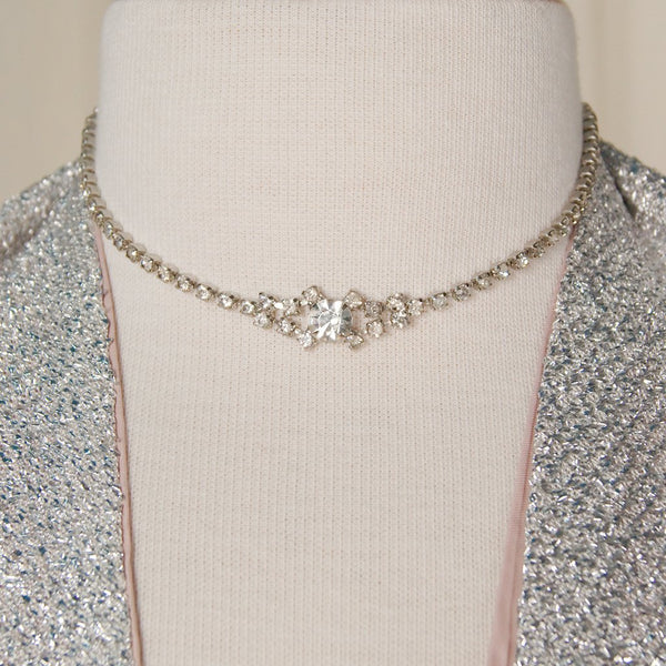 Rhinestone Necklace & Bracelet Cats Like Us