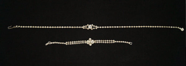 Rhinestone Necklace & Bracelet Cats Like Us
