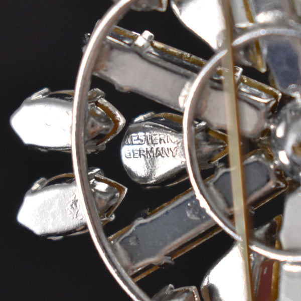 Rhinestone & Pearl Snowflake Brooch Cats Like Us