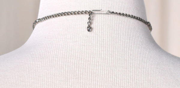 Rhinestone Small Bib Necklace Cats Like Us