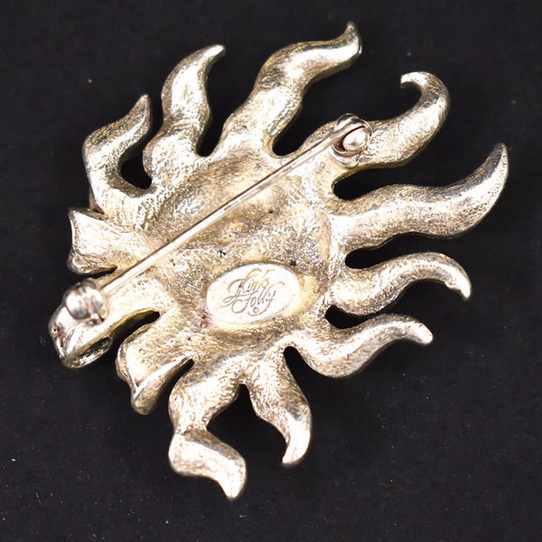 Rhinestone Sun Brooch Pendant Cats Like Us