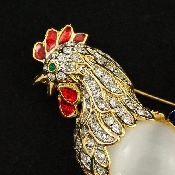 Rockin Rooster Brooch Pin Cats Like Us