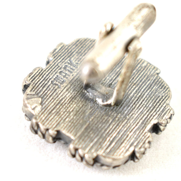 Rope & Black Stone Cuff Links Cats Like Us
