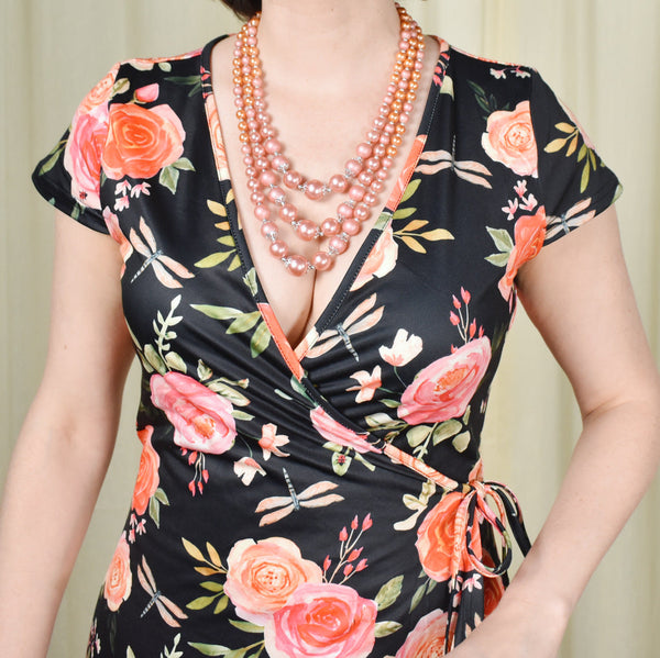 Rosabeth Roses Wrap Dress Cats Like Us