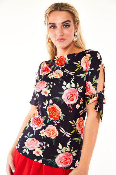 Rosalee Roses Tie Top Cats Like Us