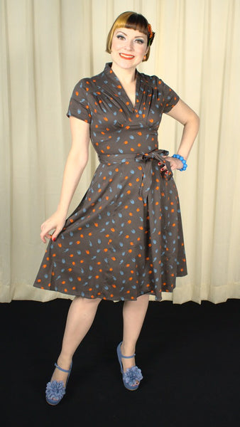 Rose 1940s Abstract Dress Cats Like Us