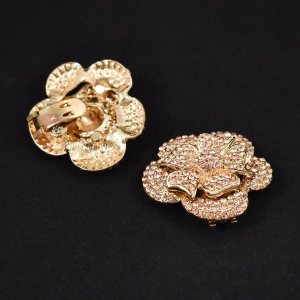 Rose Gold Rhinestone Shoe Clips Cats Like Us